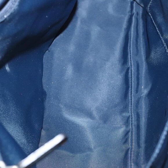 Christian Dior Trotter Canvas Hand Bag Navy Silver Auth sw686 - Picture 10 of 16